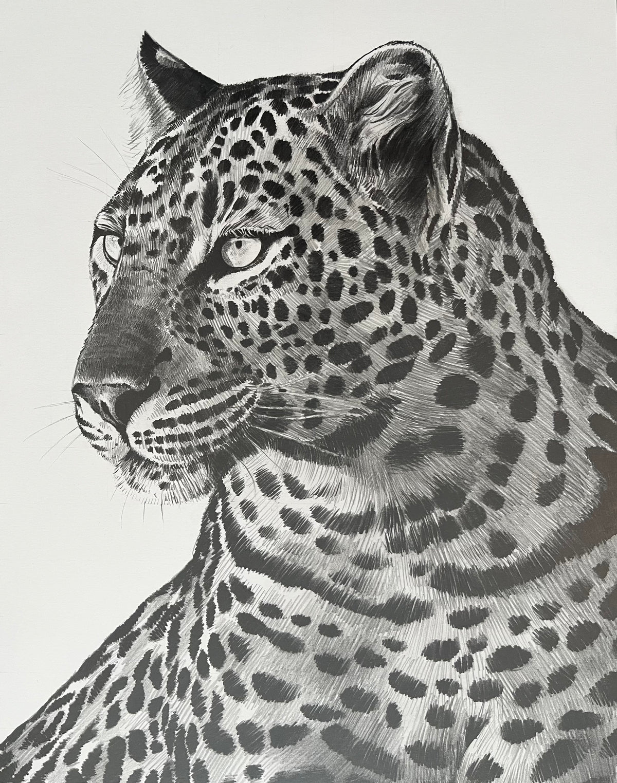 8x10 Leopard Art Print image 0