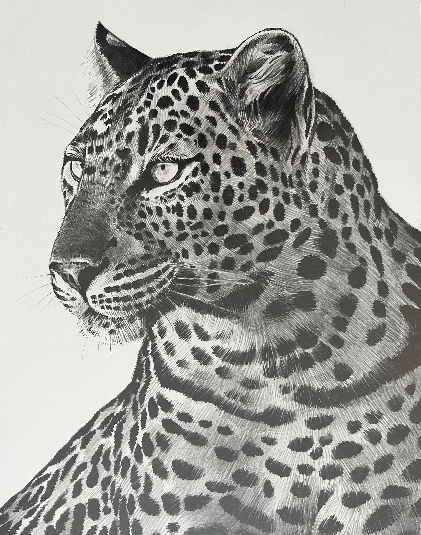 8x10 Leopard Art Print image 0