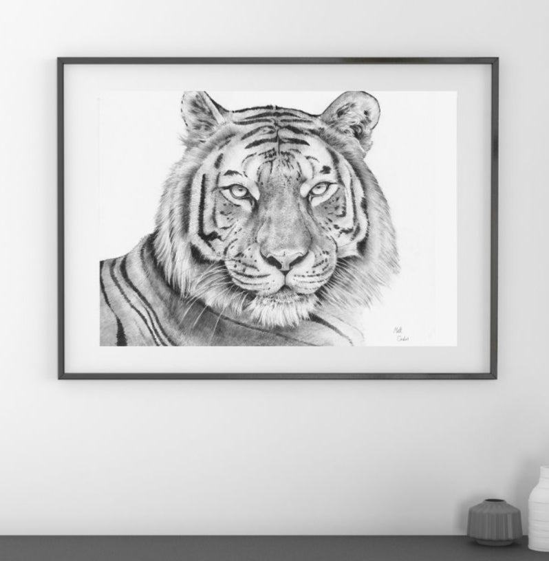 8x10 Tiger Art Print image 2